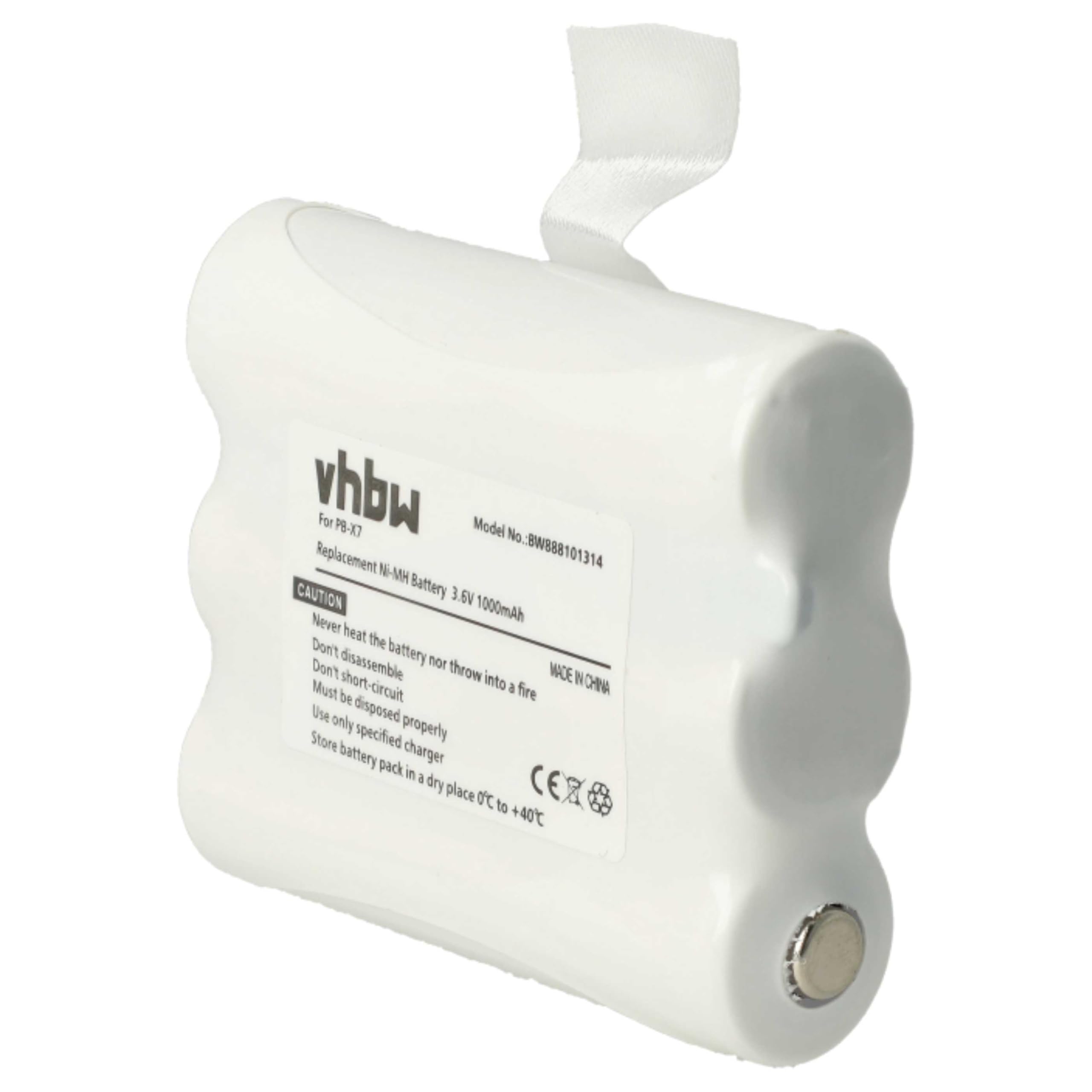 vhbw 2x batteria sostituisce Midland PB-X7 per radio (1000mAh, 3,6V, NiMH)
