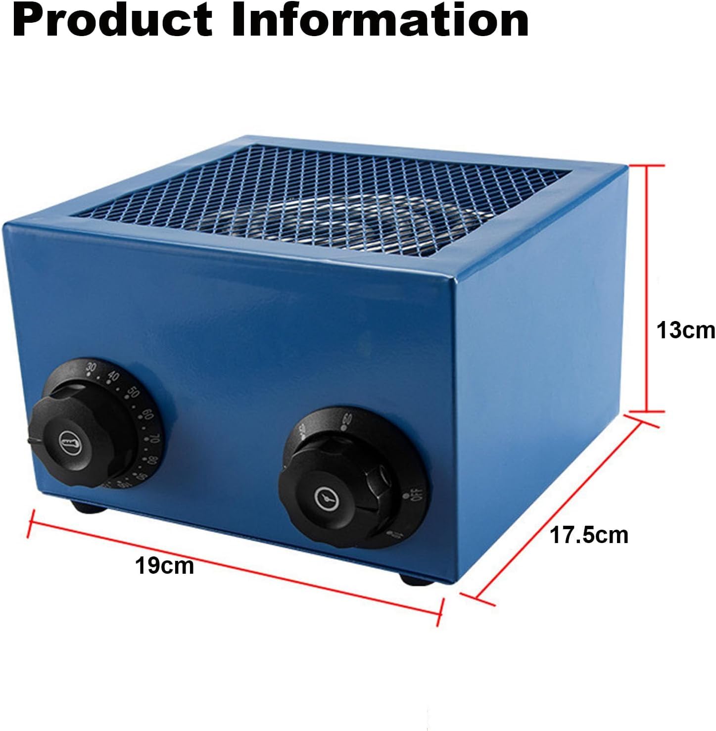 Verstellbarer Uhrenreparaturtrockner, elektrischer Uhrentrockner, mit 30–110 °C Hitze, 0–60 Minuten Timer, für Hobbyisten und Zuhause