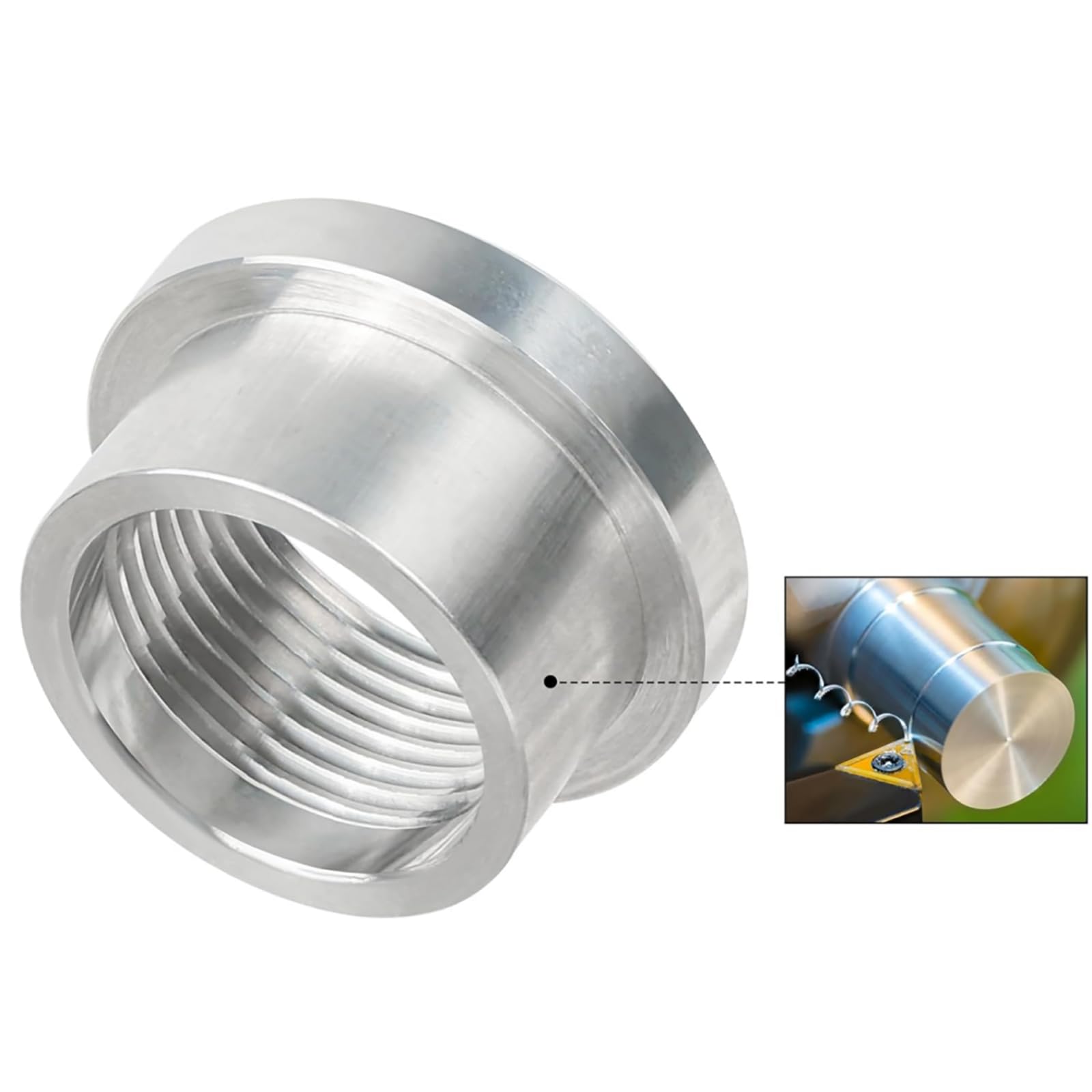 2 PZ 3/8 Pollici NPT Raccordo A Saldare Tappo In Alluminio Con - Foto 9