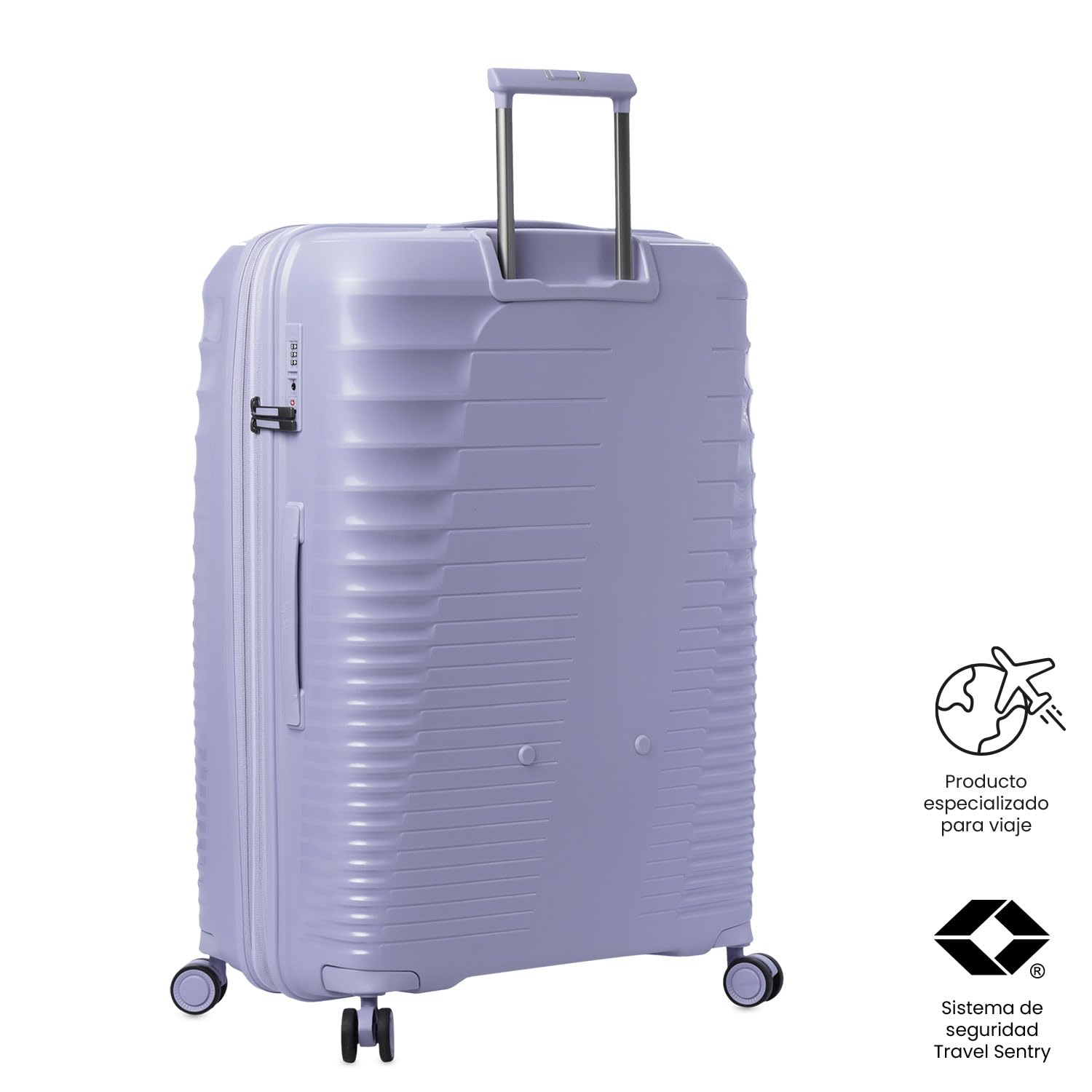 TOTTO - Maleta Rígida Grande, Modelo Traveler L, 51.5 x 76.5 x 31.5 cm, Capacidad 139 L, Expandible, Ruedas 360º, Manija Telescópica, Correas de Compresión Internas, Candado TSA, Color Cosmic Sky