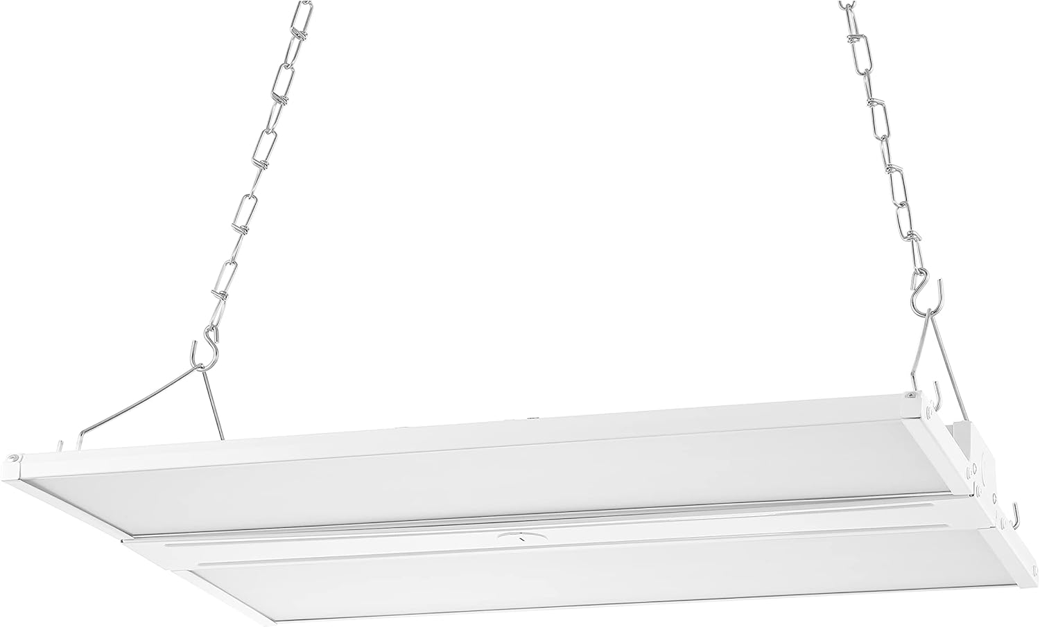JONATHAN Y JYL9800A Linear High Bay Shop Light, 23.75 in. 220-Watt Integrated LED Shop Light with 28600 Lumens 5000K, Linear Hanging Lights for Warehouse Workshop Supermarket Stadium, White