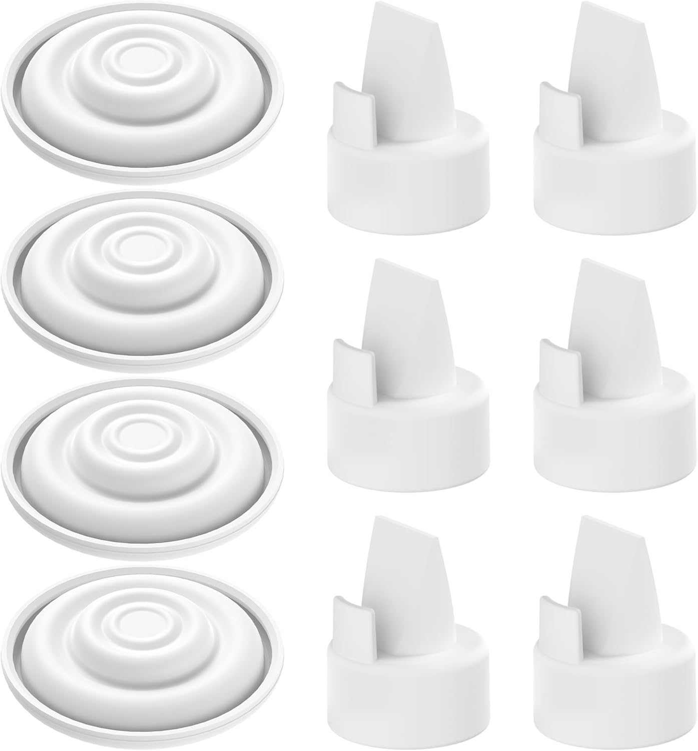 Breast Pump Replacement Parts Compatible with Spectra Spectra S1/S2/9 Plus Breast Pump (6PCS Valves + 4PCS Membrane)