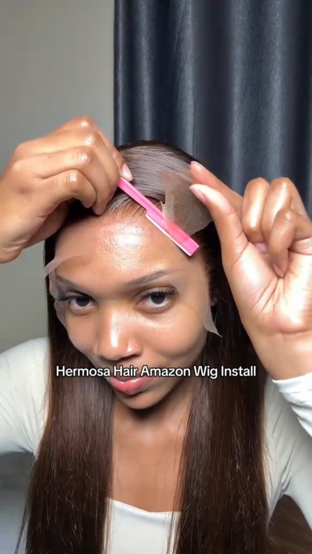 Amazon.com : Hermosa 13x4 Chocolate Brown Lace Front Wigs Human