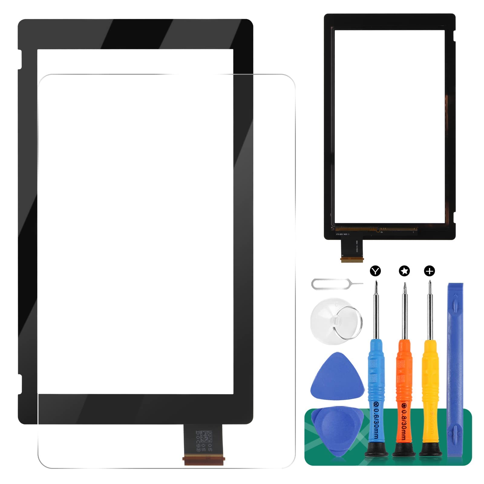 para Nintendo Switch Touch Screen Reemplazo HAC-001 (-01) Sensor digitalizador V2 Touch Digitalizador Panel de reparación de vidrio Kits (V2 HAC-001 (-01) Pantalla táctil)