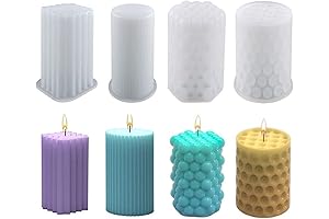 Cylinder Candle Molds, Making Candles, Soaps, Specimen Preservations, Ornamental Clay Creations