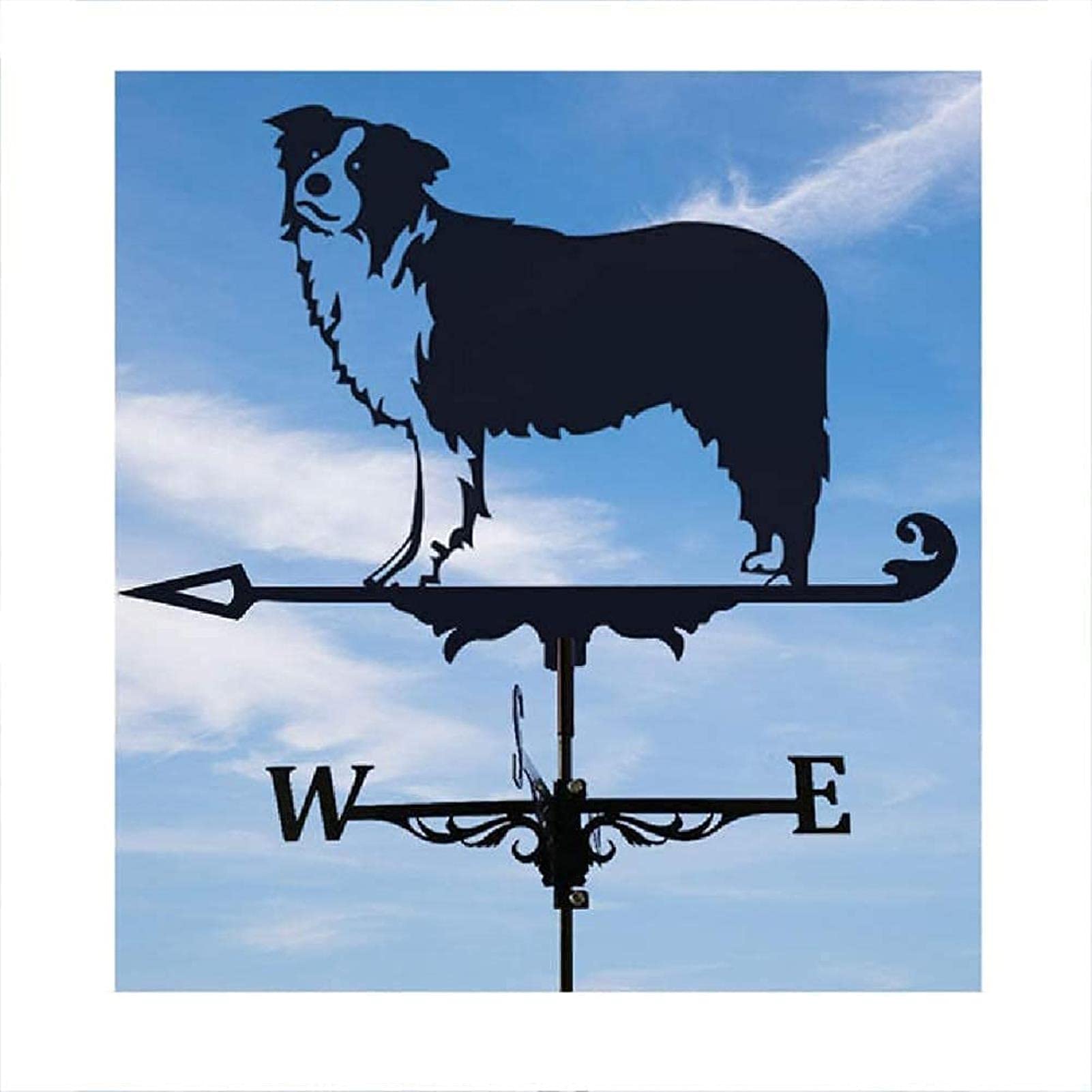 TAXXII wind vane Weather Vane Gardens Steel Weathervane Roofs Lawns Gardening Metal Wind Patio Yard Ornaments (B)