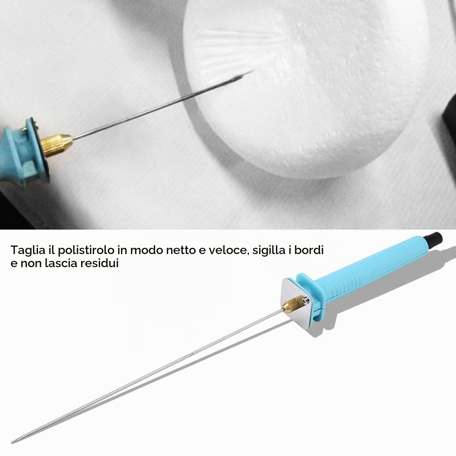 30W 25cm Elettrico, Taglio a Filo Caldo Schiuma di Polistirene Taglio a Caldo Penna per Incisione Spina Europea 110-250V Strumento per Polistirolo, Taglierina(Spina Europea)