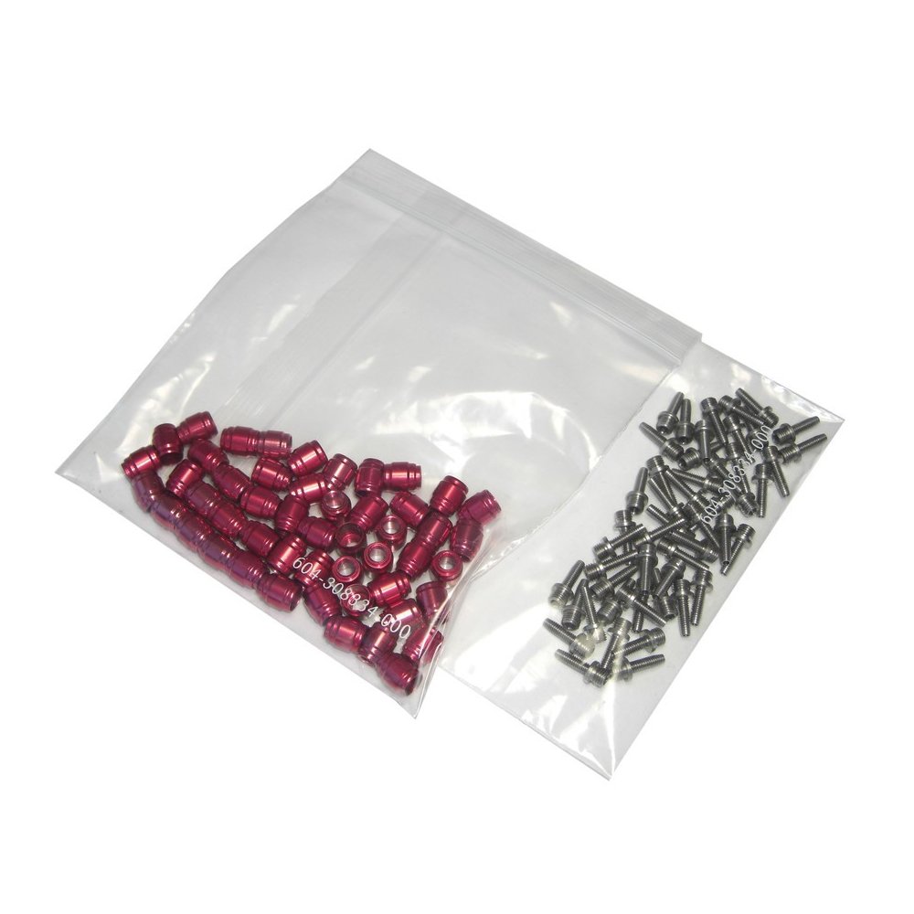 Sram Hydraulic Disc Brake Hose Fitting Kit Includes 50 Threadedhosebarbs 50 Comp Fittings 1 T8 Torx Red