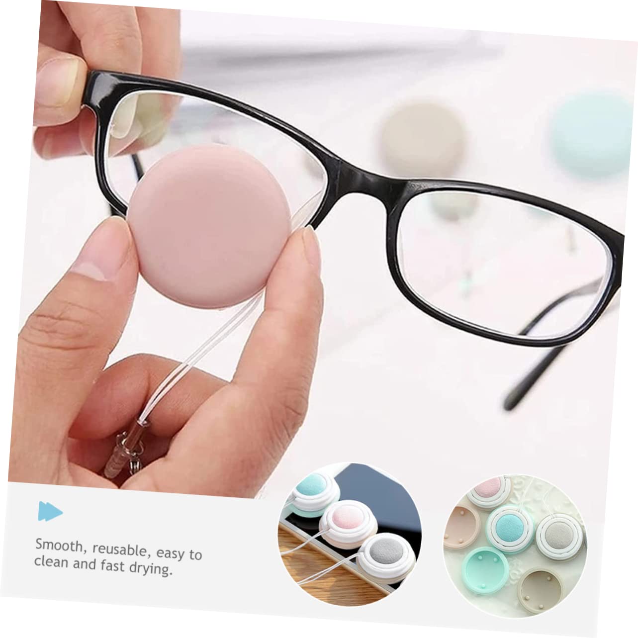 32 Pièces Essuie-glace De Téléphone Lingettes Nettoyantes Pour Écran Tampon De Nettoyage D'écran Lingettes Nettoyantes Pour Lunettes Touche Macaron L'ordinateur Pp+silicone