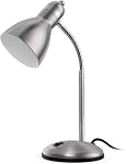 LEPOWER Metal Desk Lamp, Eye-Caring Table Lamp, Study Lamps with Flexible Goose Neck for Bedroom, Home Office (Matte Black)