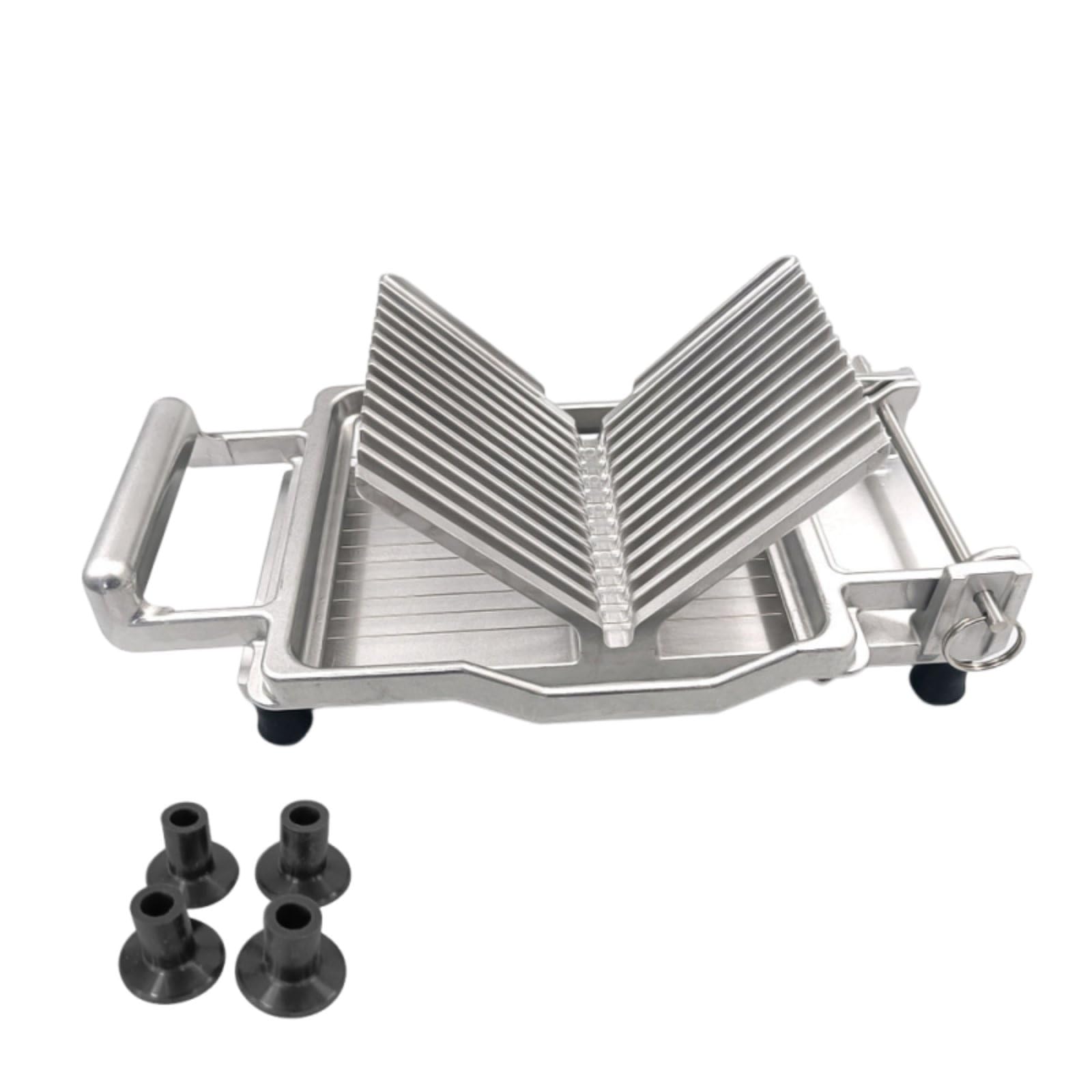 Cheese Slicer Käsehobel Käseschneider Gemüseschneider Küchenhobel mit Robuster Edelstahlklinge Und Langlebigem Aluminiumrahmen für Schnelle, 10 Mm, Käseschneider B-Modell Mit Saugnapf
