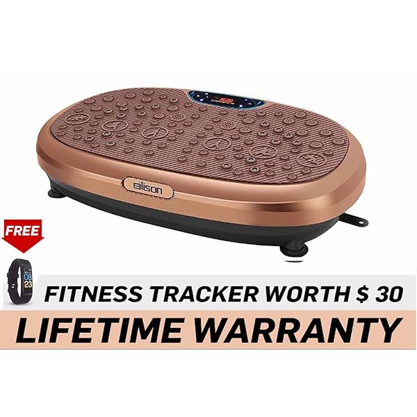 EILISON FitMax 3D XL Vibration Plate Exercise Machine - Whole Body Workout Vibration Fitness Platform w/Loop Bands - Home Workout for Lymphatic Drainage Machine for Weight Loss, Wellness, Recovery