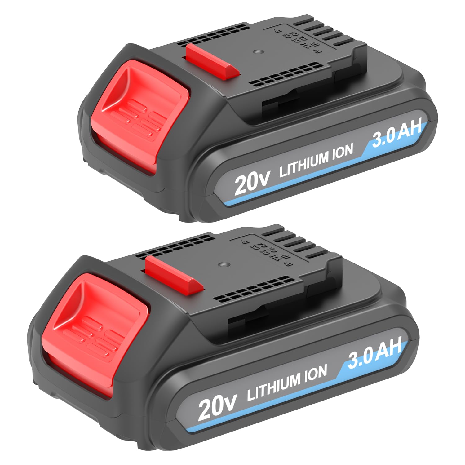 Nicetoro 2Packs 20V 3.0Ah Battery Replacement for Dewalt 20V Battery DCB203 DCBP520, Compatible with Dewalt 20V Cordless Power Tool DCK240C2 DCS356C1