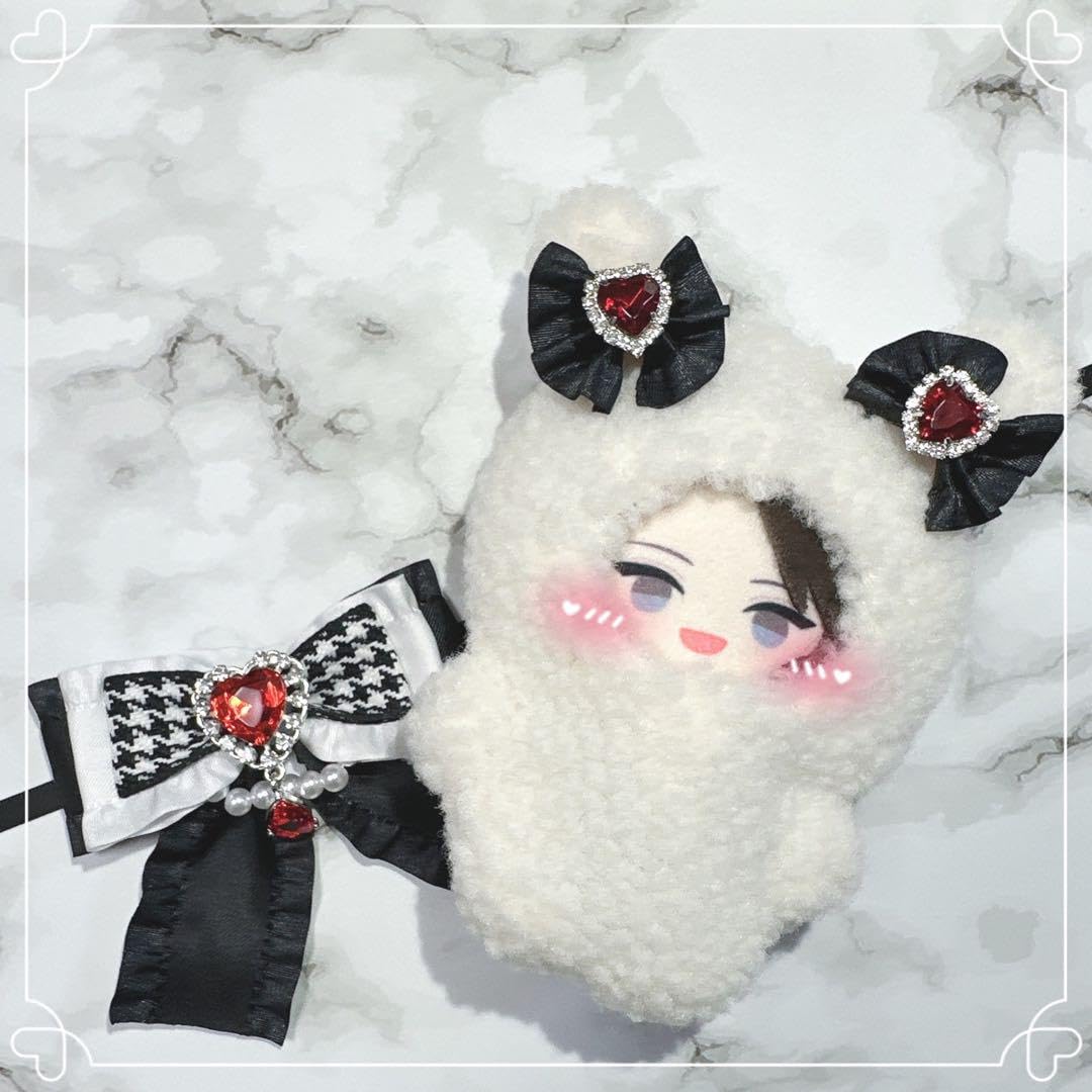 Amazon.co.jp: にじぱぺっと ぬい服 10cm 10センチ 着ぐるみ 黒赤  