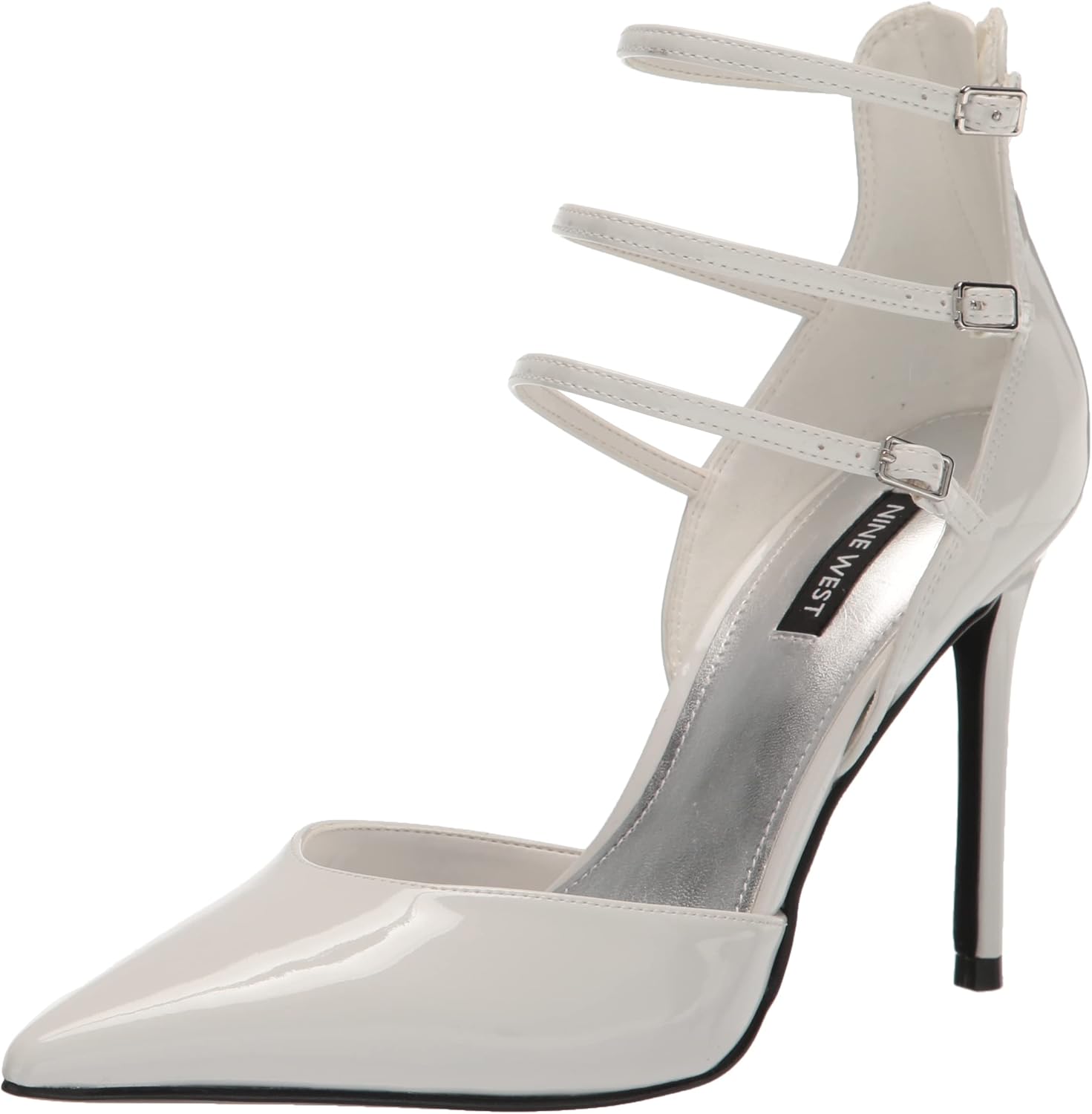 Nine West Women's FRANN Pump, White 140, 8