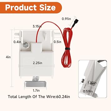Ice Thickness Control Probe Sensor Compatible With Manitowoc ice Maker QY0804 B320 All B J Q Series Replace#: 7627813 76-2781-3