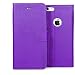 iPhone 6 Case, BUDDIBOX [Wallet Case] Premium PU Leather Wallet Case with [Kickstand] Card Holder and ID Slot for Apple iPhone 6, (Purple with Pink)