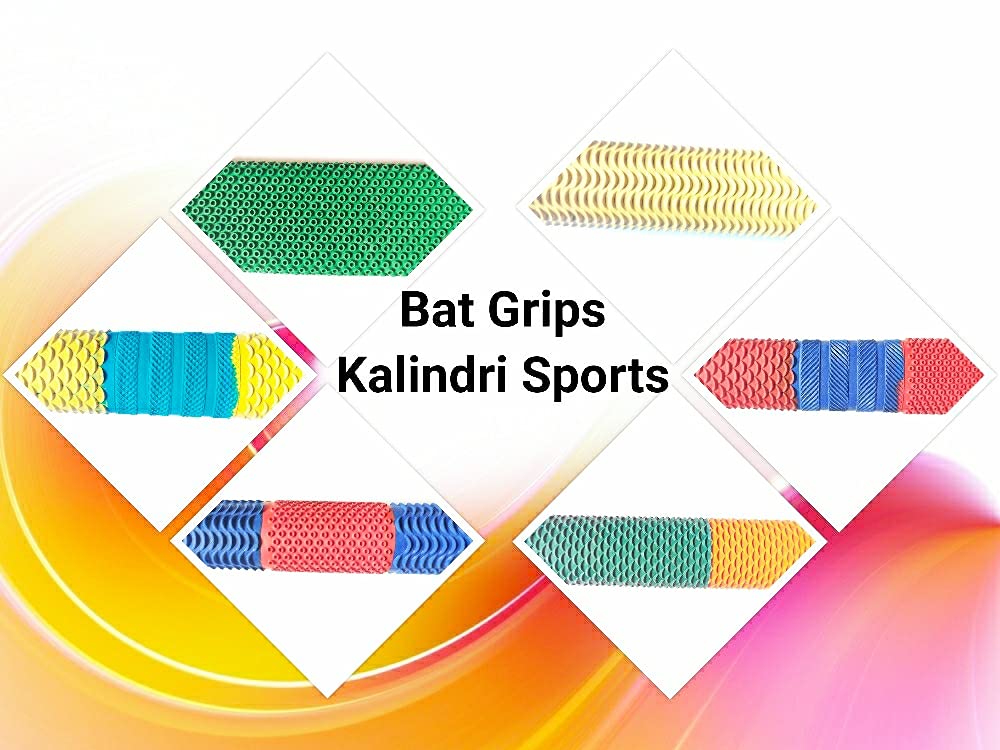 Kalindri Sports Pack De 3 Agarrés Para Bate De Críquet – Diseño Pulpo Con Tacto Suave, Absorción De Impactos, Caucho De Calidad, Para Mejorar El Control Y El Grip
