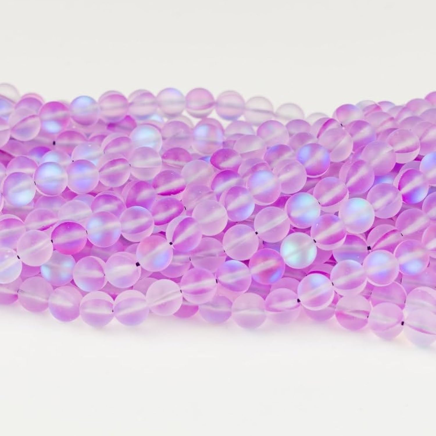 Perles en quartz naturel mat 6mm pour fabriquer vos bracelets de méditation et yoga