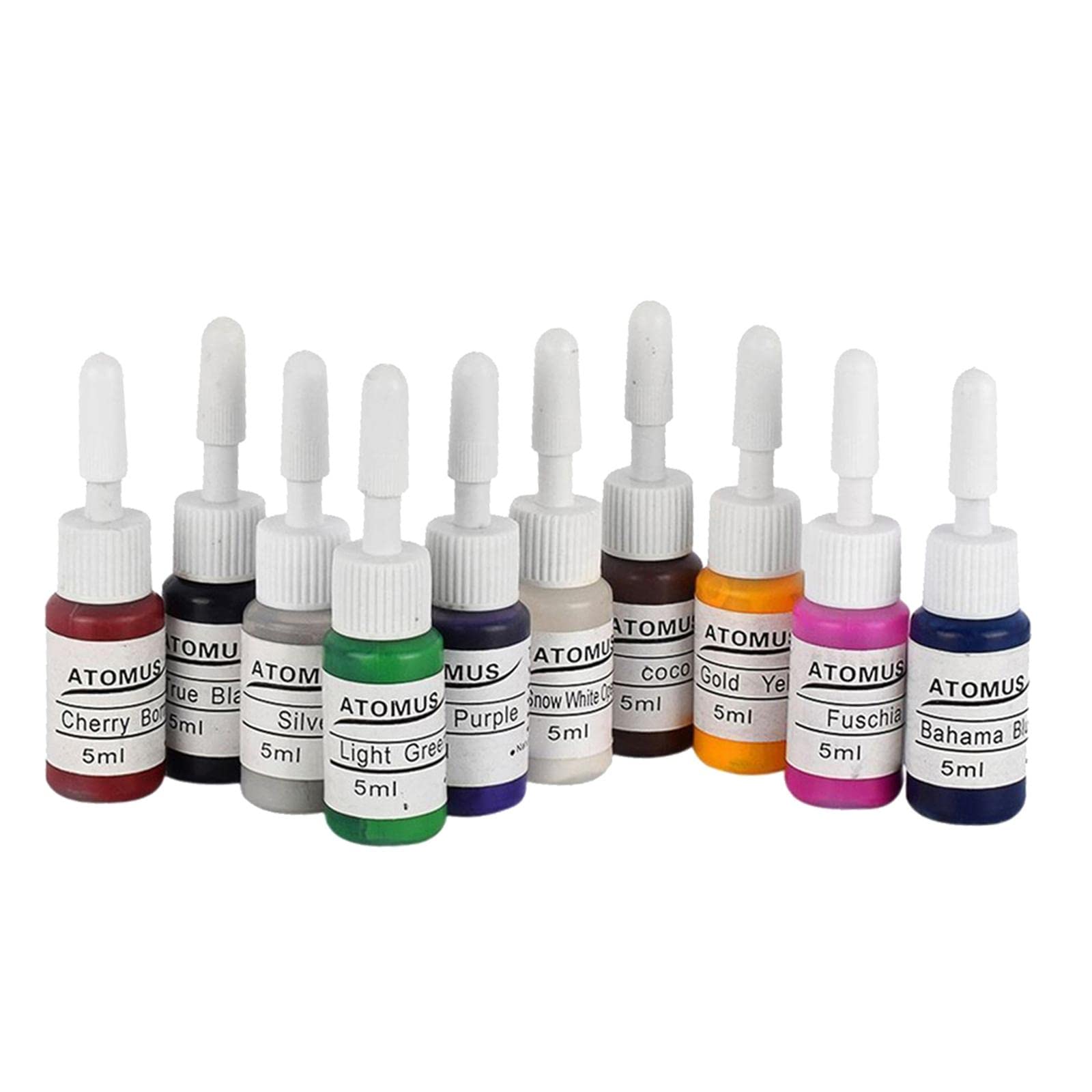 CLUB BOLLYWOOD 10 Basic Colors 0.18Oz/Bottle Professional Tattoo Ink Pigment Set Permanent Makeup Body Art Kit | Health & Beauty | Tattoos & Body Art | Tattoo Inks