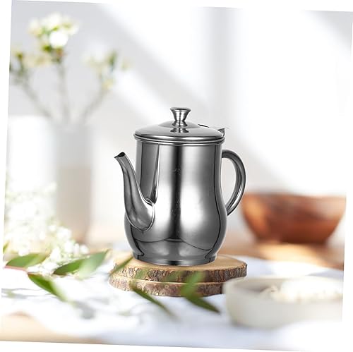 Miniatura 4 de Healeved Colador de aceite contenedor de grasa de tocino con colador contenedor de grasa de acero inoxidable y soporte de aceite para restaurante