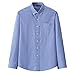 Cromoncent Mens Long Sleeve Oxford Button Down Shirts Casual Dress Shirt for Men,100% Cotton,Plaid/Stripes Shirts,Gingham Blue,XXL