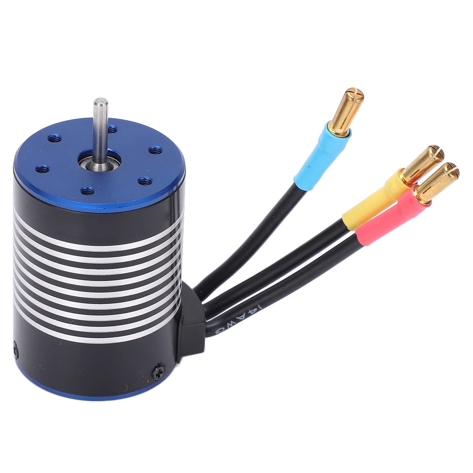 RC 3650 3500KV 4-biegunowy bezczujnikowy zestaw silników bezszczotkowych z ESC do samochodu RC 1/10 Srebrny Czarny
