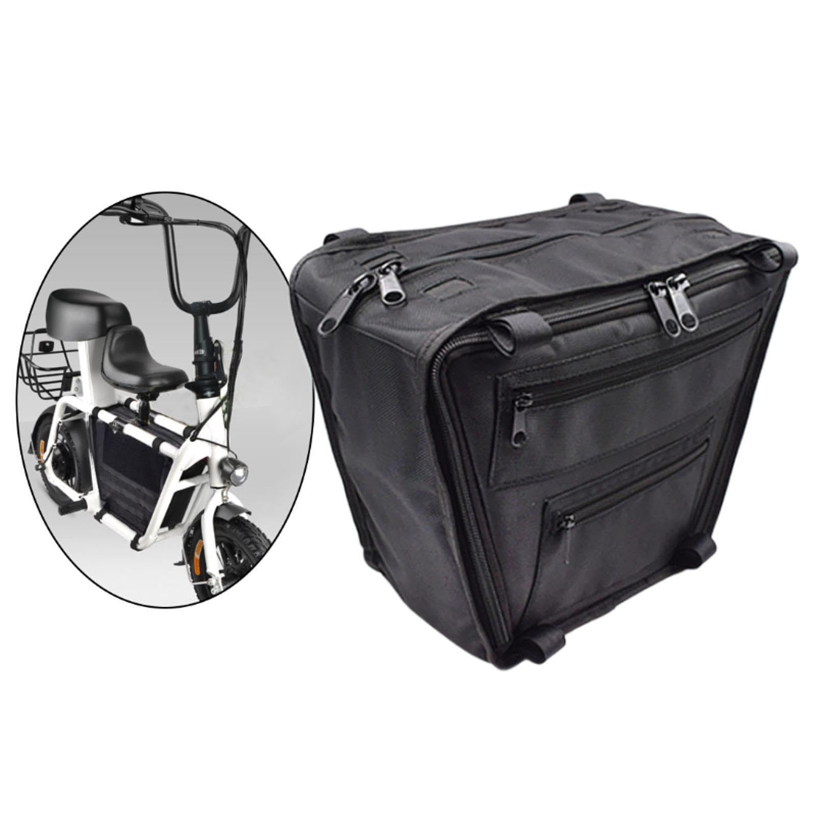 rockible Electric Bike Bag Pouch Carrier Oxford Cloth Bicycle with Zipper Case Storage Bag for Cycling Riding Biking Outdoor Bicycling