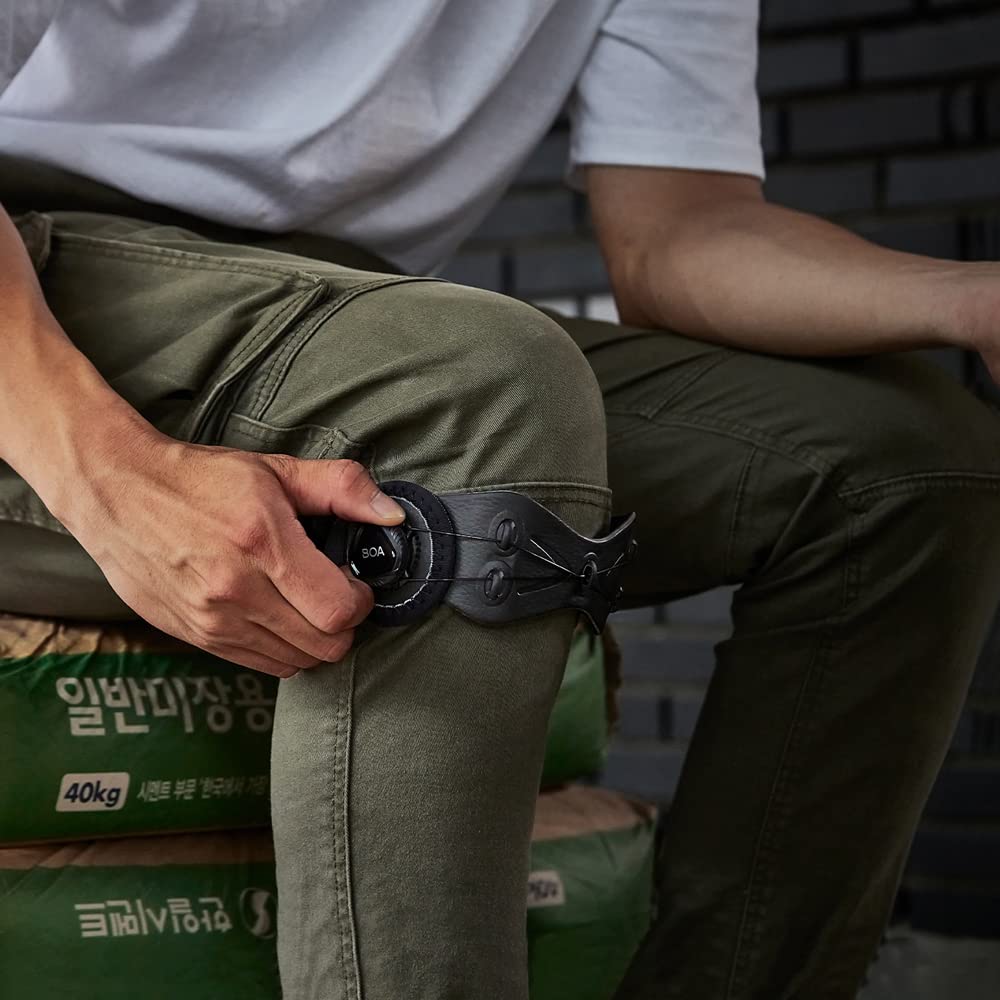 SOZO Boa - Rodillera micro ajustable para lesiones de rodilla, dolor, desgarro de menisco, ligamento cruzado anterior y artritis. Rodillera con almohadilla de gel para rótula (tamaño mediano)