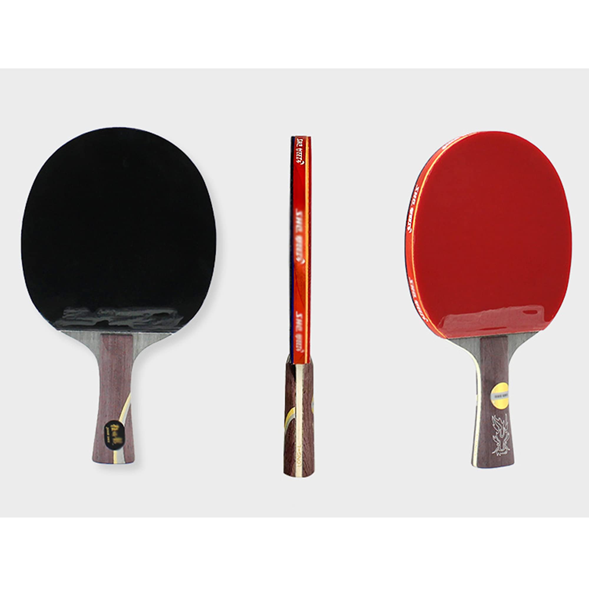 Raqueta de Tenis de Mesa con Estuche Rígido de Almacenamiento, Palas Ping Pong Profesional para Competidores de Alto Nivel