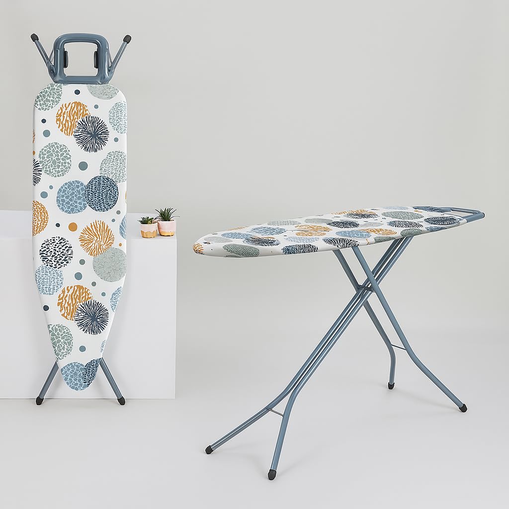 Minky Exclusive Variant Housse De Planche à Repasser Smart Fit XL – Convient Aux Planches à Repasser Extra Larges De 145 X 54 Cm | Coussinet En Feutre épais | Ajustement élastique