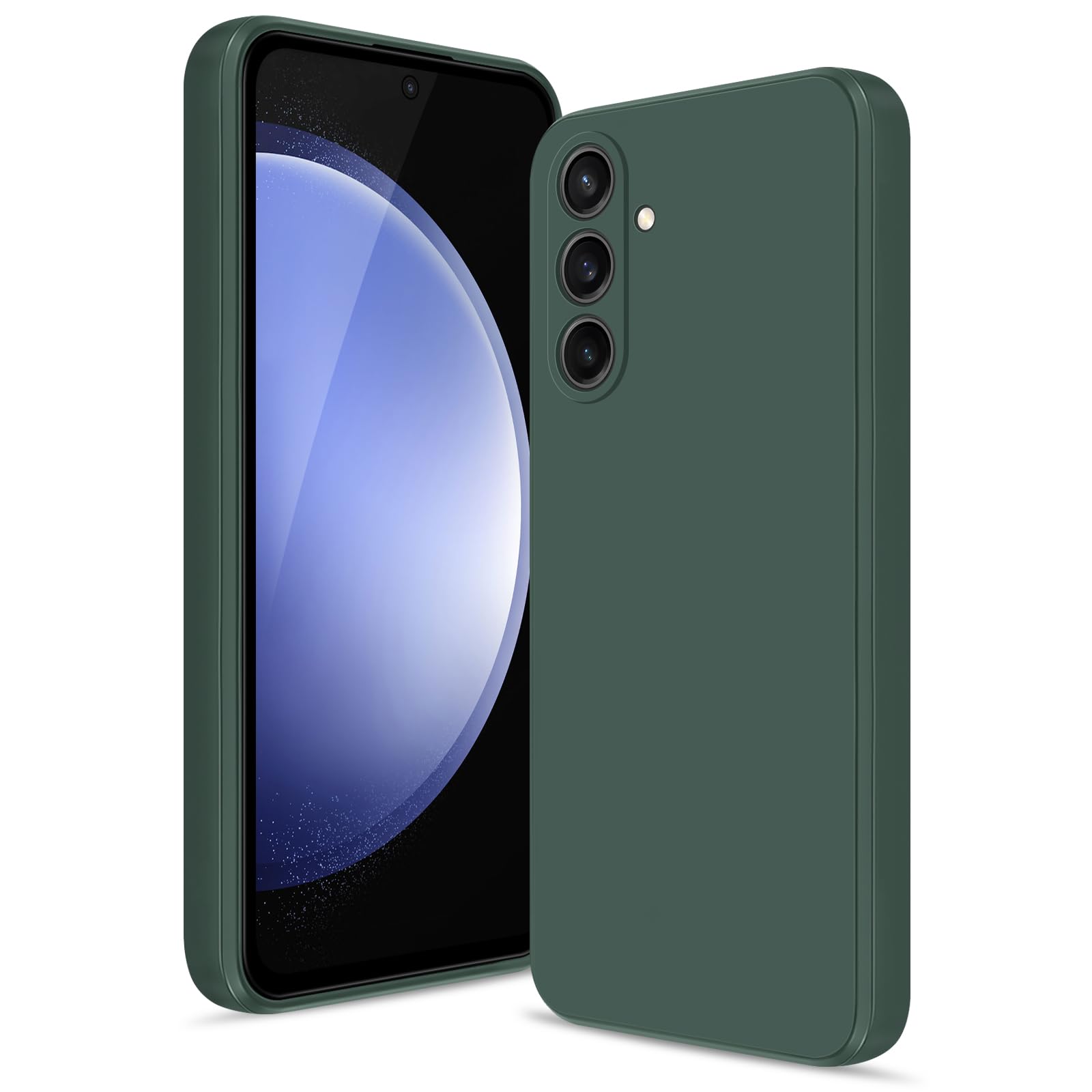 Coque Samsung S23 FE en silicone vert avec protection caméra premium - 8