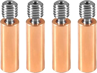 DIANN 4pcs All Metal Bimetal Heatbreak Copper Titanium TC4 Throat High Temperature for Creality 3D Printer CR10 Hotend