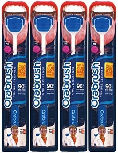 Orabrush Tongue Cleaner x 4 by Orabrush