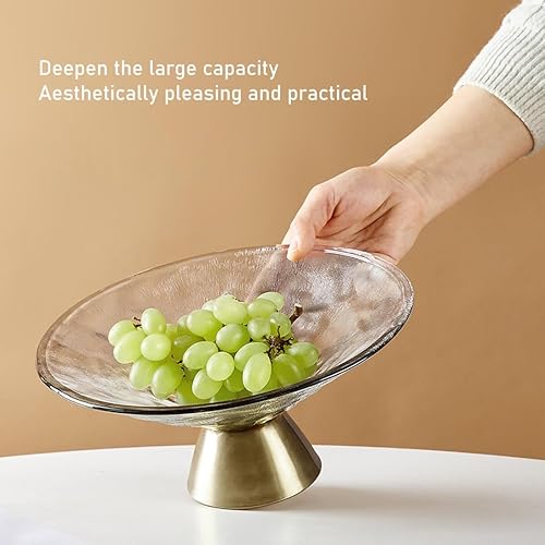 Miniatura 3 de Tazones de fruta, bandejas para servir para fiesta, soporte de frutas, frutero para encimera de cocina, bandeja de postre, cuenco de fruta de vidrio