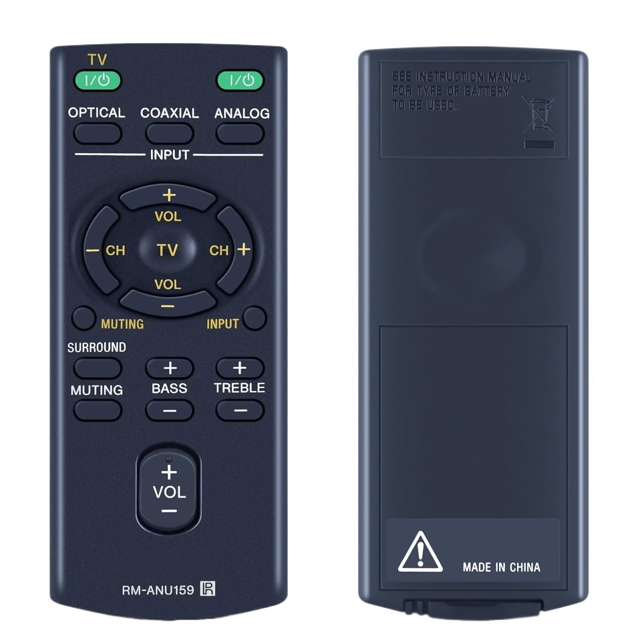 Zamienny pilot RM-ANU159 433 MHz do soundbara Sony HT-CT60 / CSA-CT60 SS-WCT60