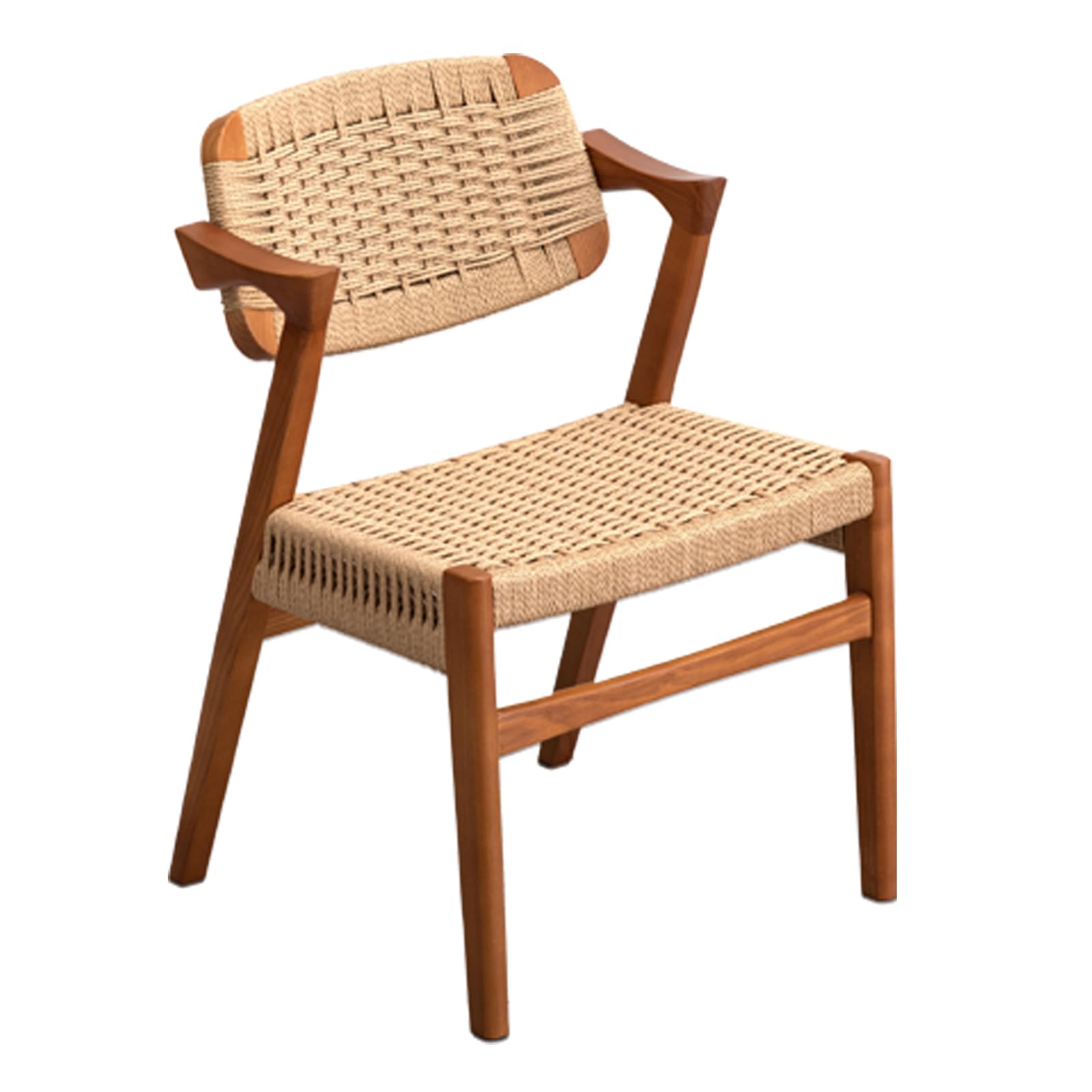 Amazon｜タンスのゲン ダイニングチェア ペーパーコード 1脚 肘付き  