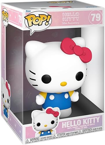Funko Pop! Jumbo: Hello Kitty 50th - Figura de vinilo coleccionable de Hello Kitty - Idea de regalo - Producto oficial - para niños y adultos - Fans