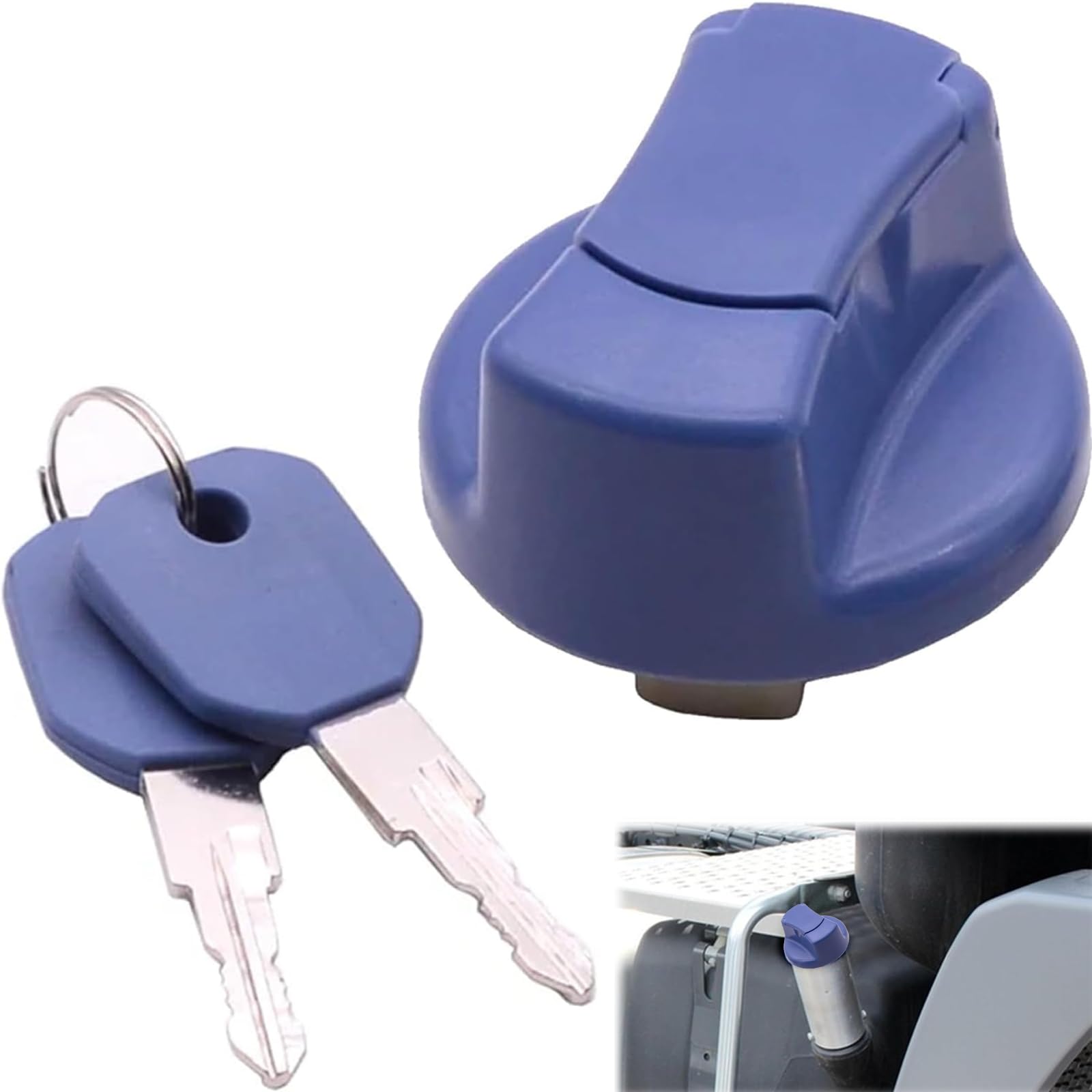 Raheem Adblue A0004702705 - Tappo serbatoio 40 mm Dual-Lock con 2 chiavi, accessorio per camion, compatibile con Mercedes, Ford, Volvo, Renault