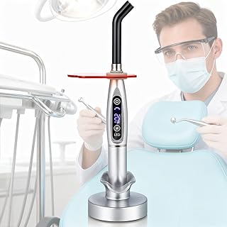 hocvseo Kit De Joyas Dentales con Lámpara LED, Luz De Curado LED, 3 Modos, Modos De Destello Fuerte Y Gradualmente Más I...