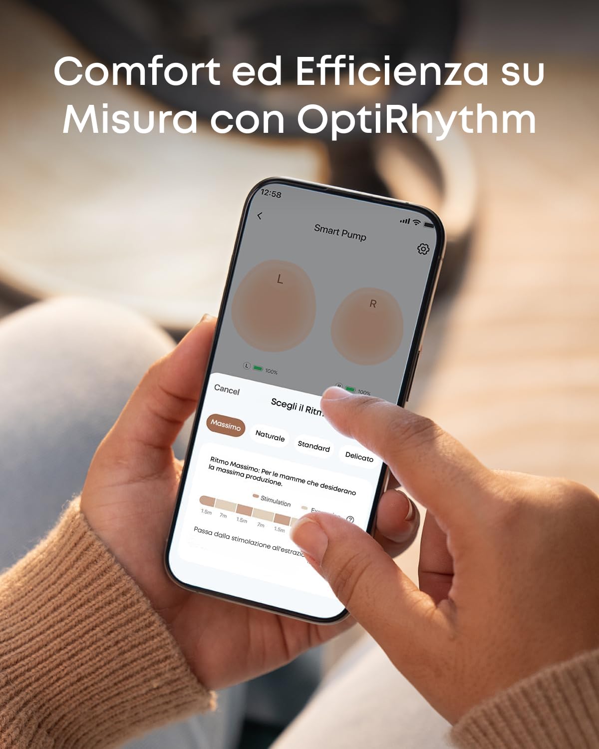 eufy Security: Tiralatte E10 Tiralatte elettrico senza mani a controllo via app, ritmo smart custom, estrazione ospedaliera per una maggiore produzione. Portatile, anti perdite e silenzioso.