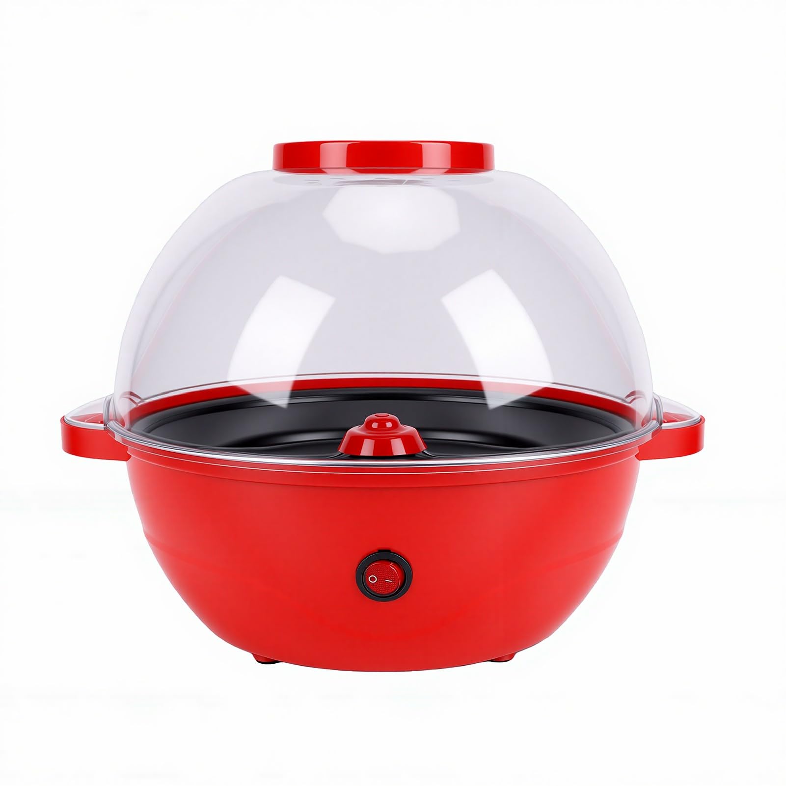 Macchina per Popcorn da 500 W con Agitatore Elettrico Rivestimento Antiaderente da 2,5 Litri per Snack Veloci e Serate di Cinema in 4 Minuti (Spina europea 220 V)
