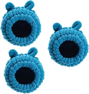 Ipetboom 3 Pçs Ninho De Pássaro Ninho De Papagaio Rede De Pelúcia Gaiola De Pássaro Decoração Macabuns Papagaio De Inverno Ninho De Papagaio Fofo Ninho De Pássaro Cabana Cama De Pássaro