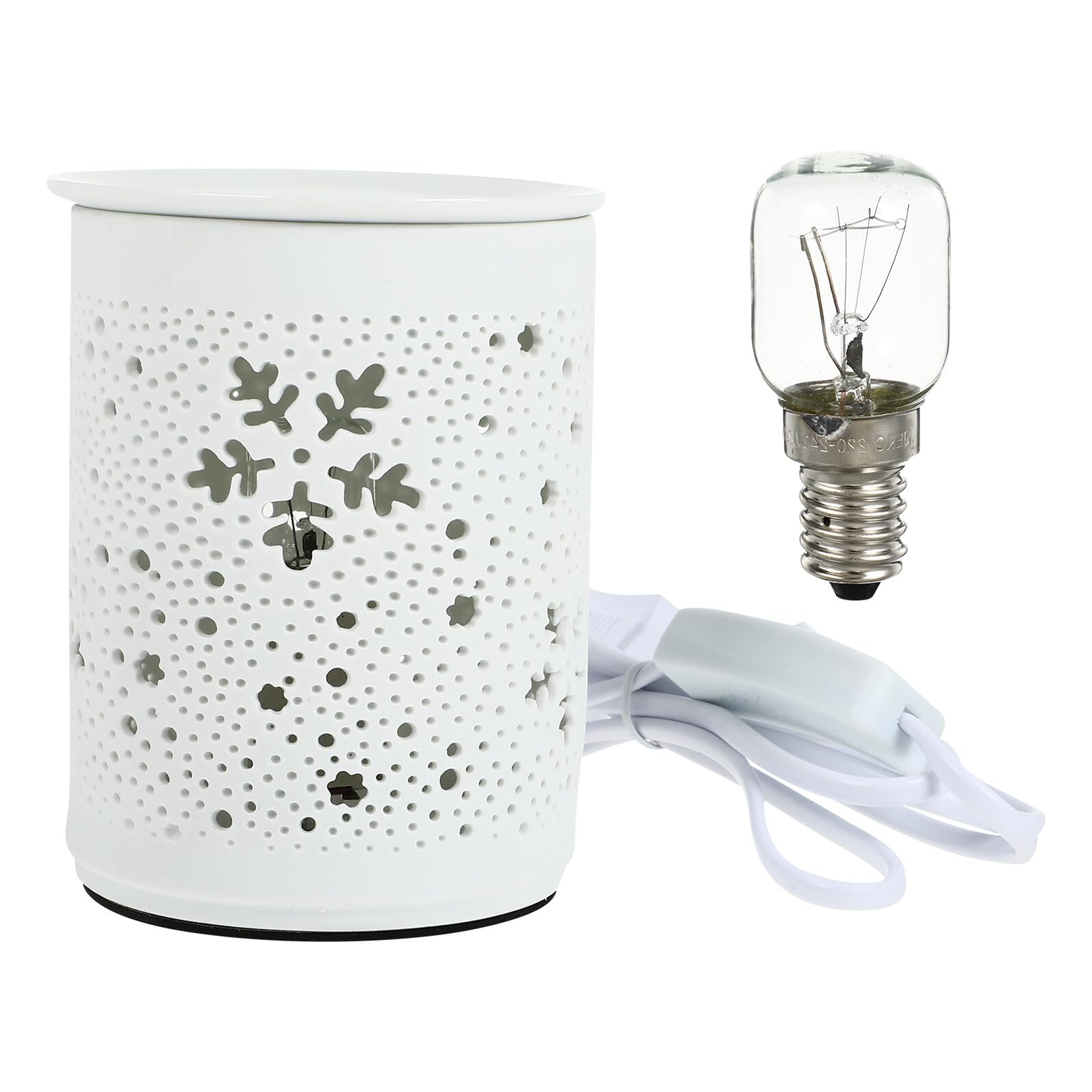 Lámpara de Fragancia Eléctrica 25 W de Cerámica Dorada Redonda