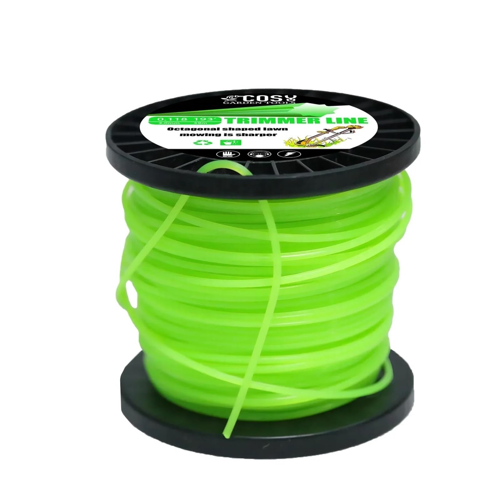 Fil de coupe en nylon octogonal 3.0mm structure dense pour débroussailleuse