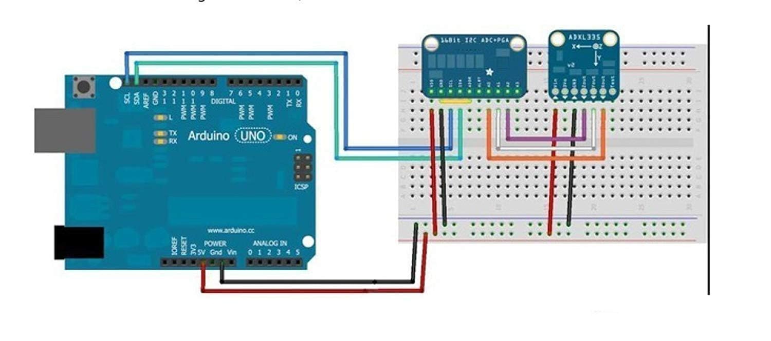 ARCELI 16 bit 16 byte 4 canali I2C IIC Convertitore analogico digitale ADC PGA con amplificatore di amplificazione programmabile Convertitore ADC ad alta precisione compatibile con Arduino Raspberry