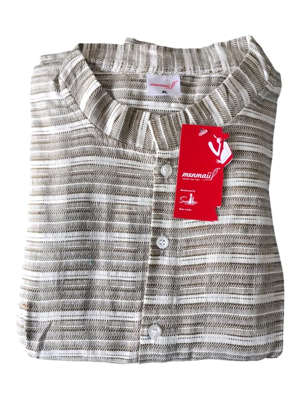 Image of MENMAII Women's [L-4XL] Full Open /Front Buttoned [a Kind of Adaptive Clothing] Multipurpose Nighty for Maternity /Pregnancy /Elderly /Patient /Feeding /Hospital Purpose Nighty Calf Length