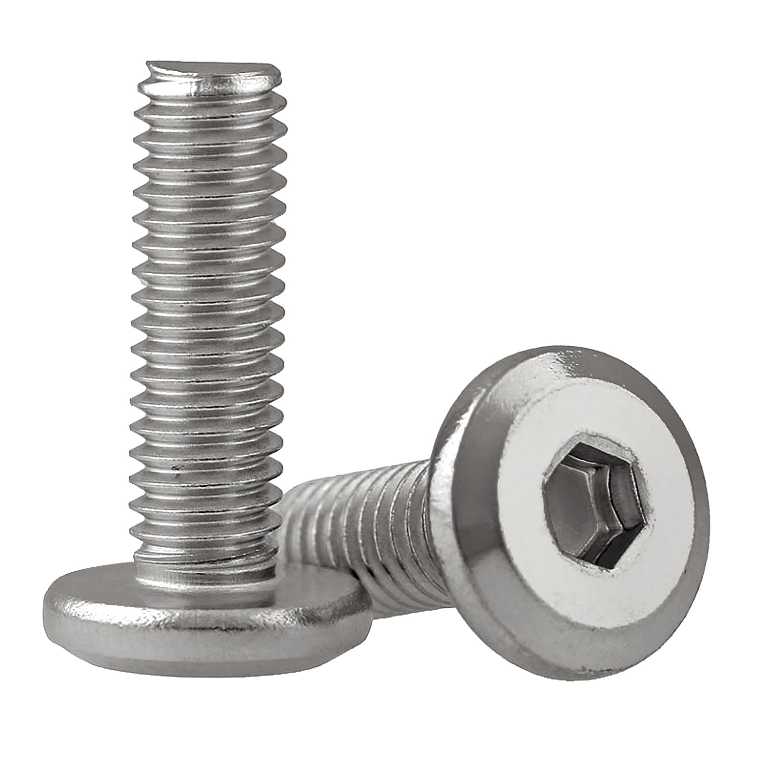 US Stock 10x M6x65mm Furniture SHCS Flat Round Socket Head Cap Screws Allen Bolt