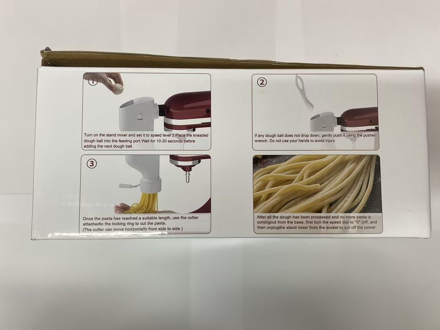 Gourmet Pasta Maker Aufsatz für KitchenAid Standmixer | 7 austauschbare Nudelplatten, für Spaghetti, Fusilli, Makkaroni, Bucatini und Rigatoni, Nudelpresse im neuen Buckle Design