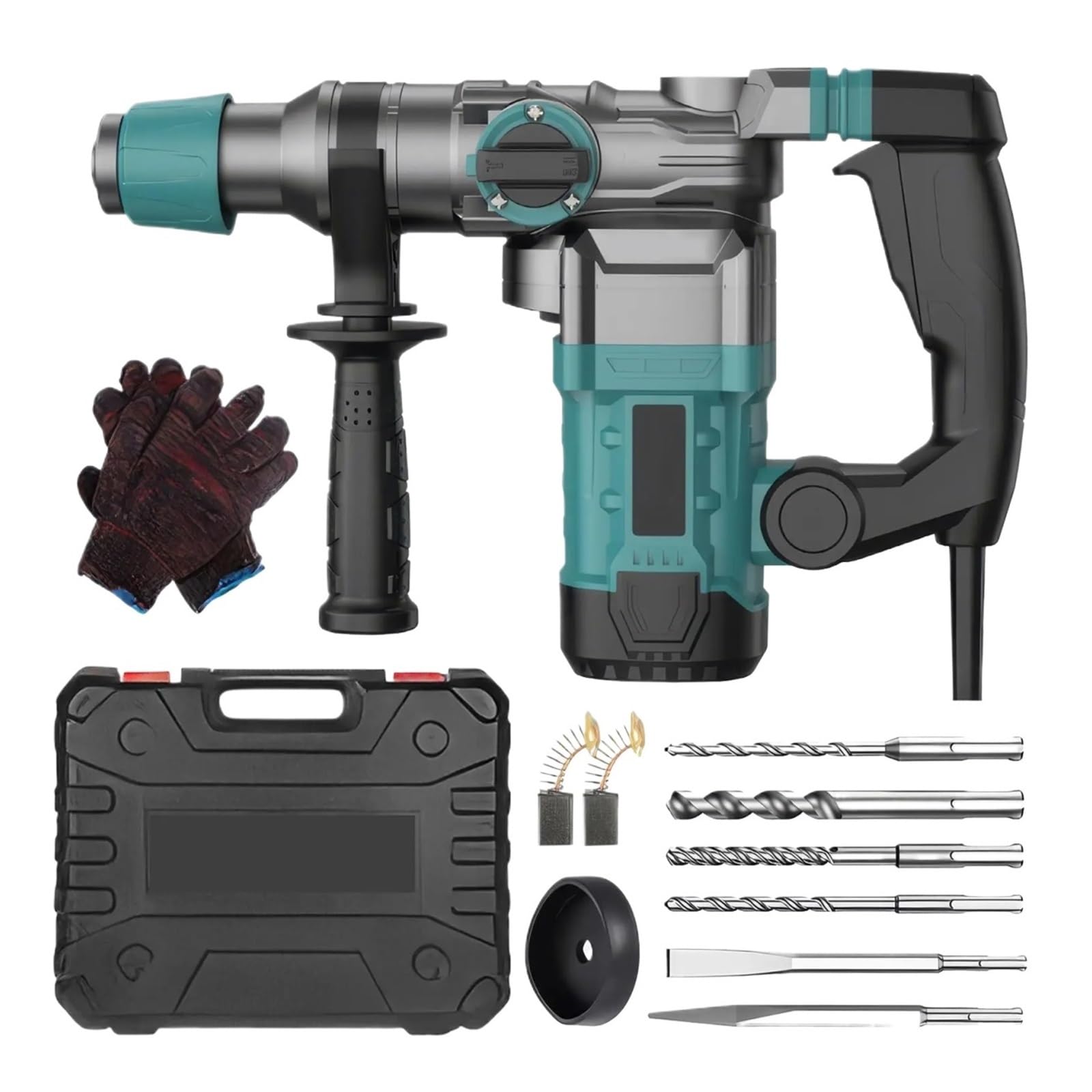 Wiertarka Udarowa Elektryczna Do Betonu 1200 W Młot Elektryczny/wiertarka/elektryczny Młot Do Rozbiórki Betonu DużA Zdolność Wiercenia(Luxury)